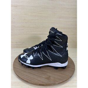 Under Armour Highlight Clutchfit Black White Football Cleats Youth Size 5